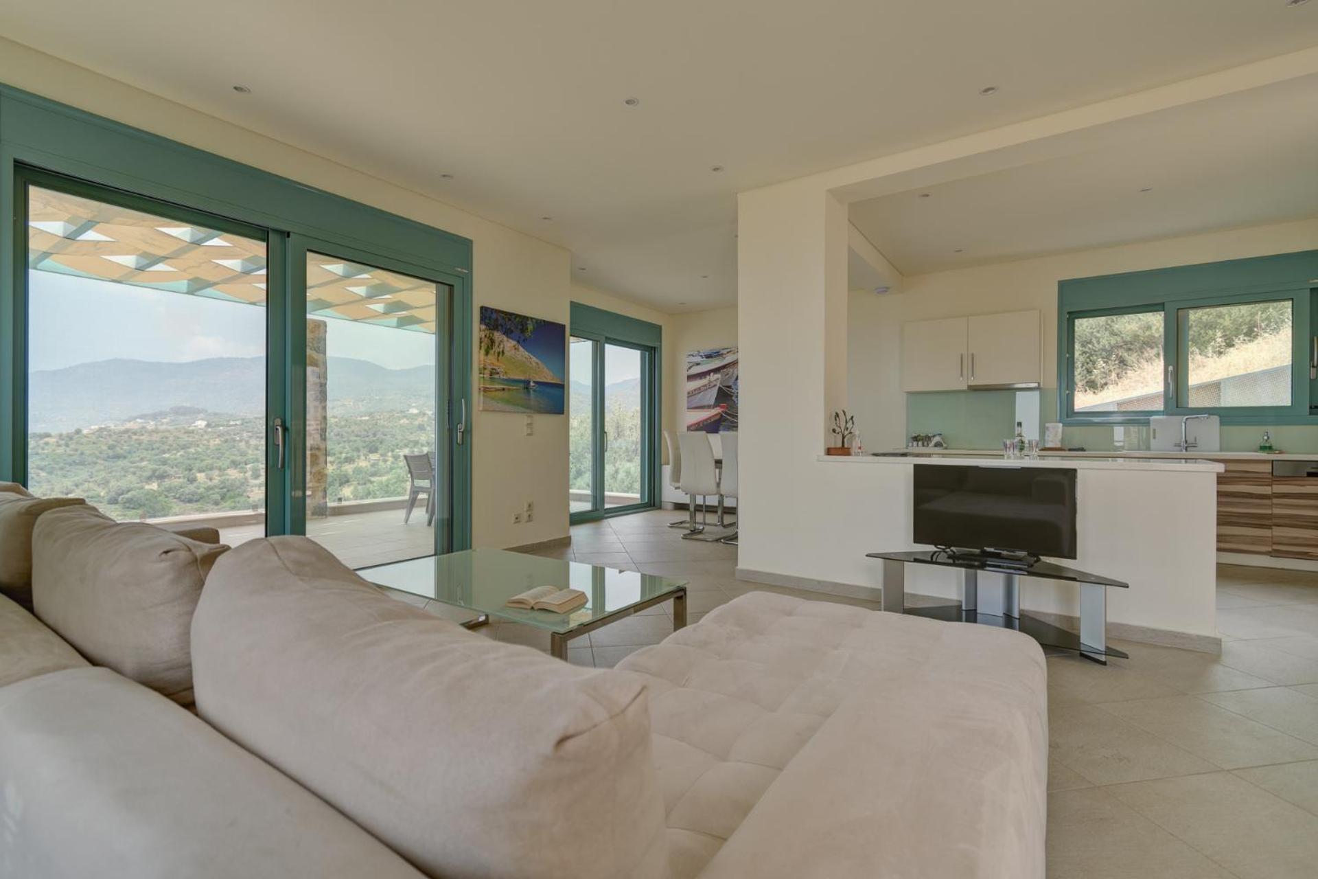 Ouzo Panoramic Houses 1, With Private Pool Пломарион Номер фото