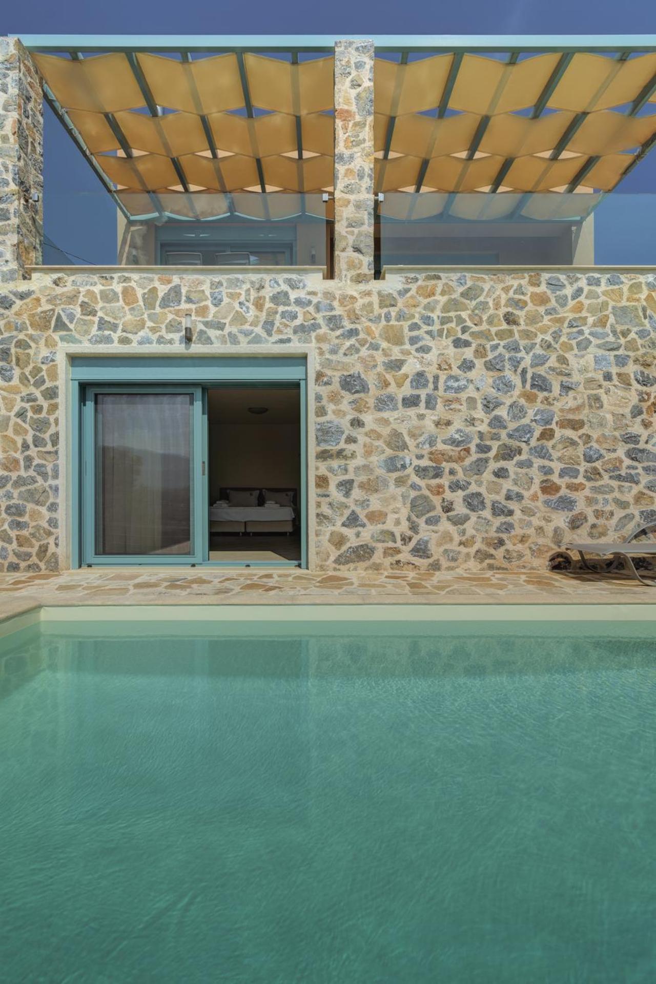 Ouzo Panoramic Houses 1, With Private Pool Пломарион Номер фото