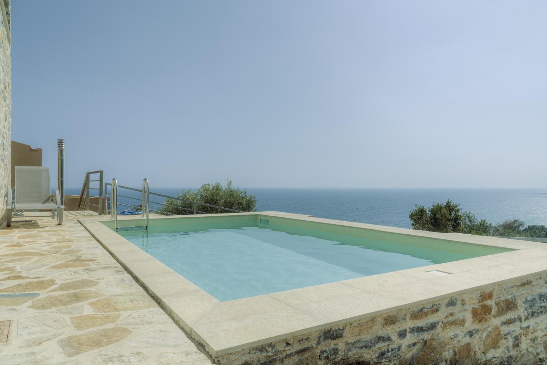 Ouzo Panoramic Houses 1, With Private Pool Пломарион Номер фото