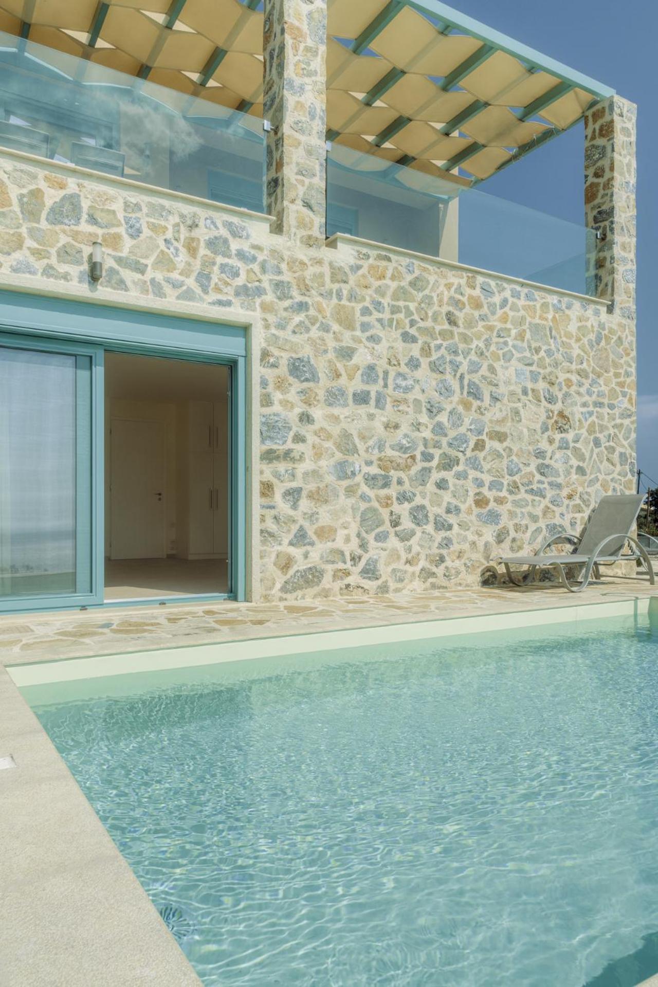 Ouzo Panoramic Houses 1, With Private Pool Пломарион Номер фото